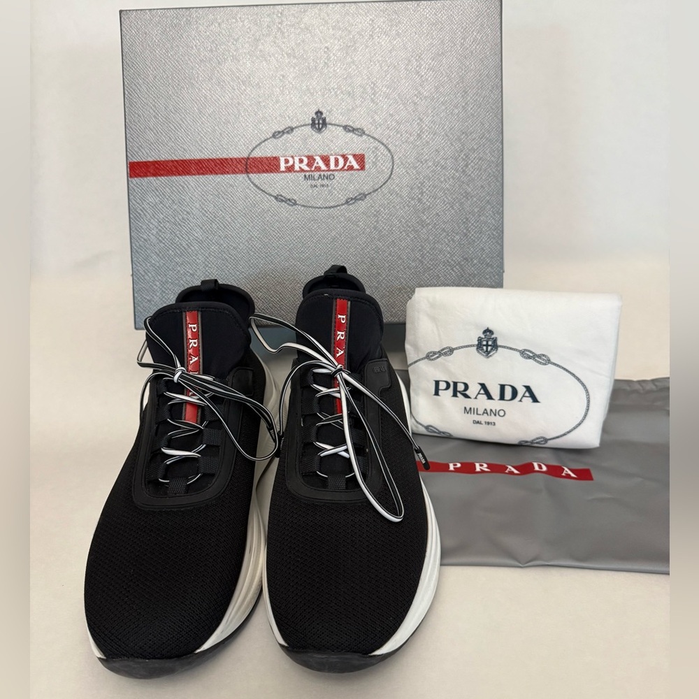 Prada America’s Cup- Black and White Sneakers